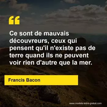 Citation Francis Bacon