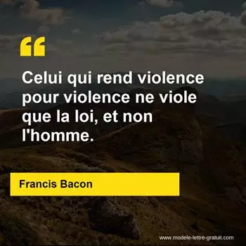 Citation Francis Bacon