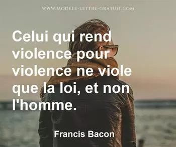 Citation de Francis Bacon