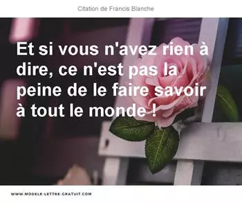 Citations Francis Blanche