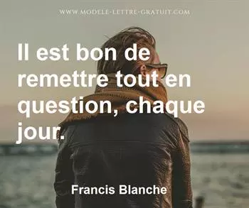 Citation de Francis Blanche