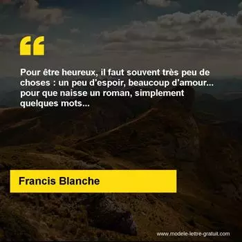 Citation Francis Blanche