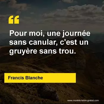 Citation Francis Blanche