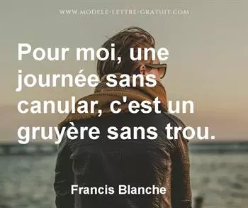 Citation de Francis Blanche