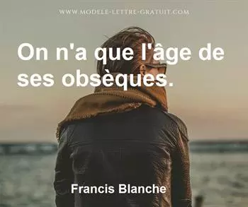 Citation de Francis Blanche