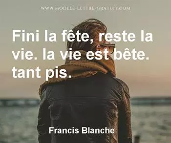 Citation de Francis Blanche