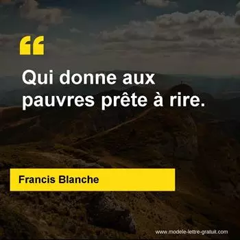 Citation Francis Blanche