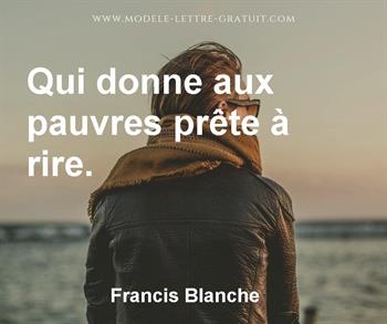 Citation de Francis Blanche