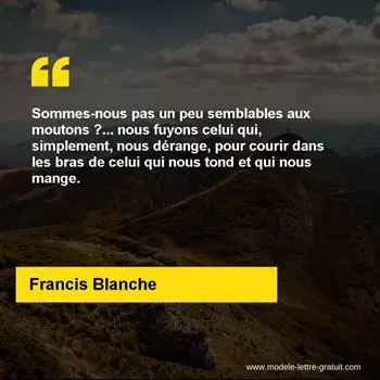 Citation Francis Blanche