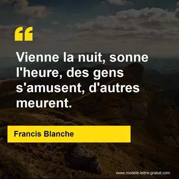 Citation Francis Blanche