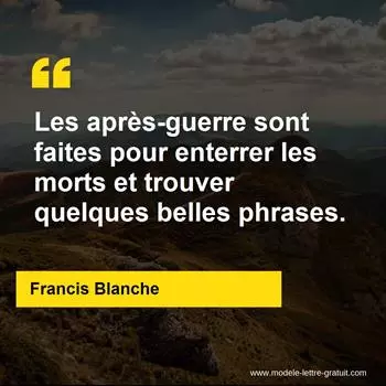 Citation Francis Blanche