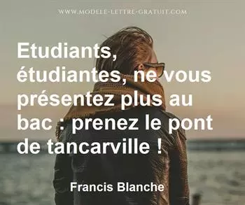 Citation de Francis Blanche