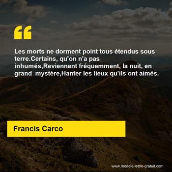 Citation de Francis Carco