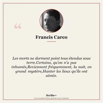 Citation Francis Carco