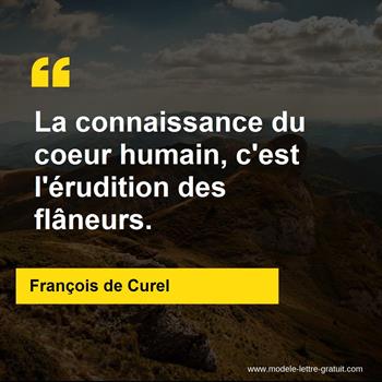 Citation de François de Curel