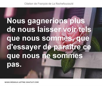 Citations François de La Rochefoucauld