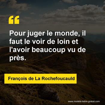 Citation de François de La Rochefoucauld