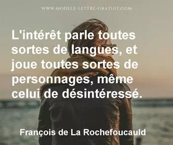 Citation de François de La Rochefoucauld