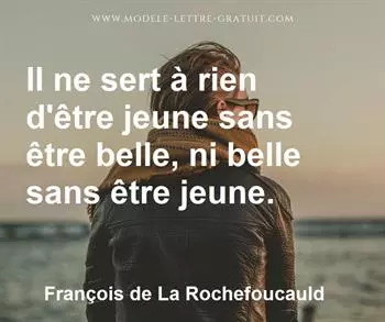 Citation de François de La Rochefoucauld
