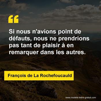 Citation de François de La Rochefoucauld