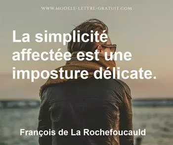 Citation de François de La Rochefoucauld