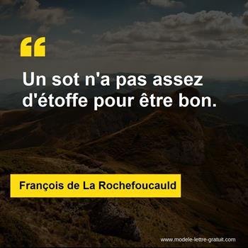 Citation de François de La Rochefoucauld