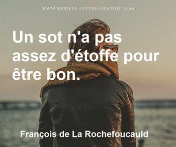 Citation de François de La Rochefoucauld