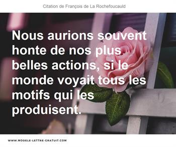 Citations François de La Rochefoucauld