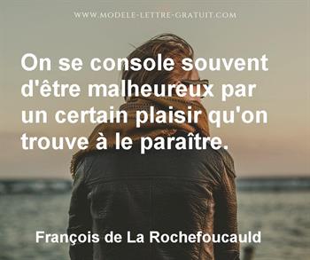 Citation de François de La Rochefoucauld