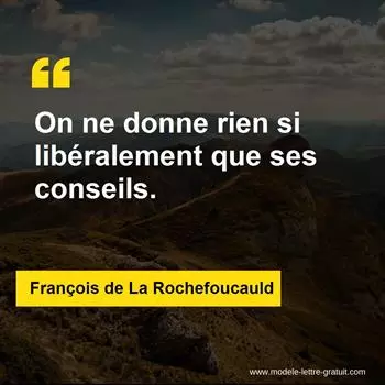 Citation François de La Rochefoucauld