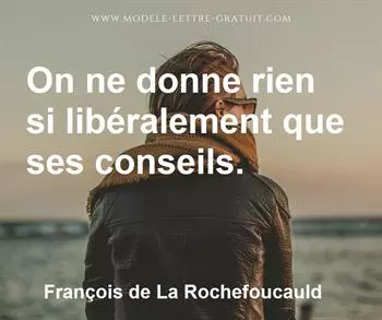 Citation de François de La Rochefoucauld