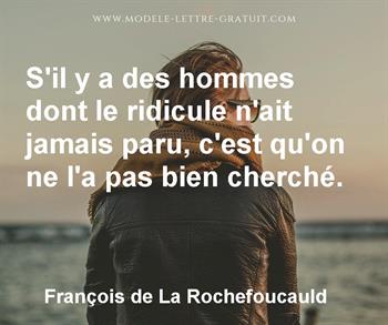 Citation de François de La Rochefoucauld