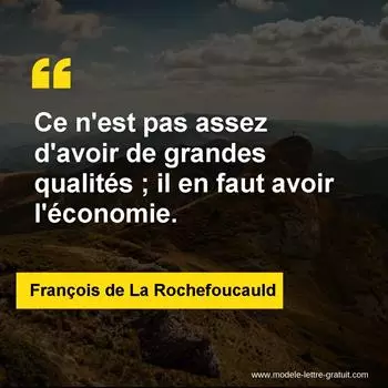 Citation François de La Rochefoucauld
