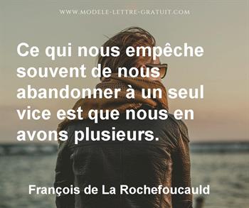 Citation de François de La Rochefoucauld