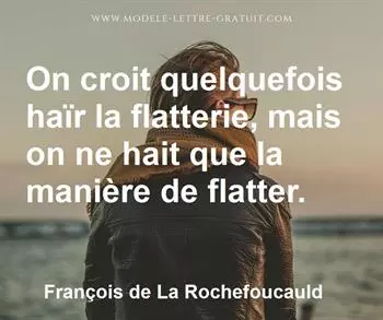 Citation de François de La Rochefoucauld