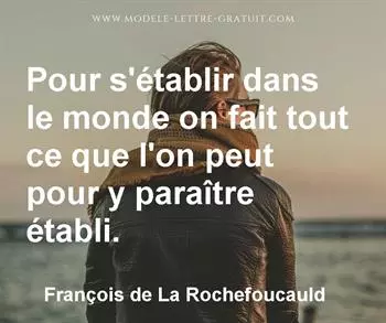 Citation de François de La Rochefoucauld