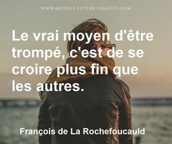 Citation de François de La Rochefoucauld