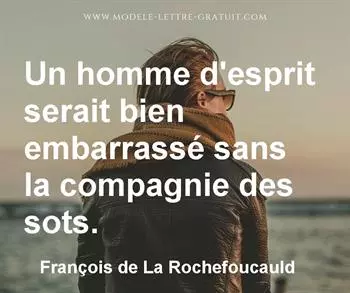 Citation de François de La Rochefoucauld