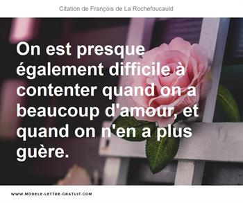 Citations François de La Rochefoucauld