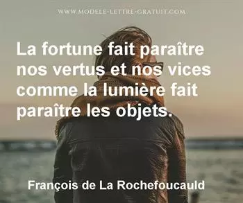 Citation de François de La Rochefoucauld