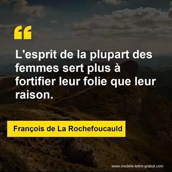 Citation François de La Rochefoucauld