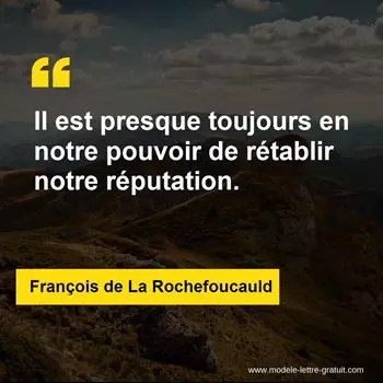 Citation François de La Rochefoucauld