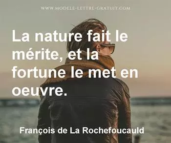 Citation de François de La Rochefoucauld