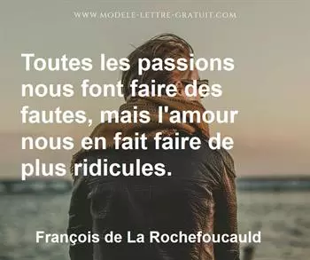 Citation de François de La Rochefoucauld