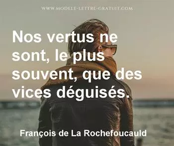 Citation de François de La Rochefoucauld