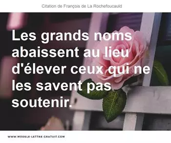 Citations François de La Rochefoucauld