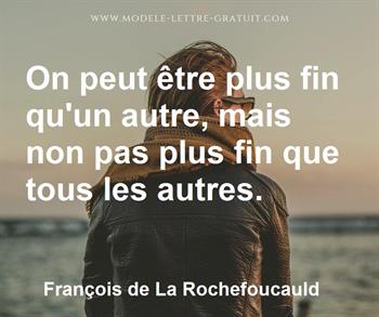 Citation de François de La Rochefoucauld