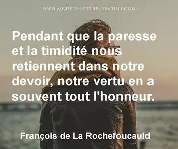 Citation de François de La Rochefoucauld