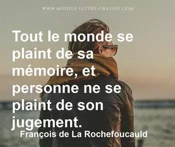 Citation de François de La Rochefoucauld