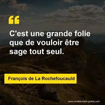 Citation François de La Rochefoucauld